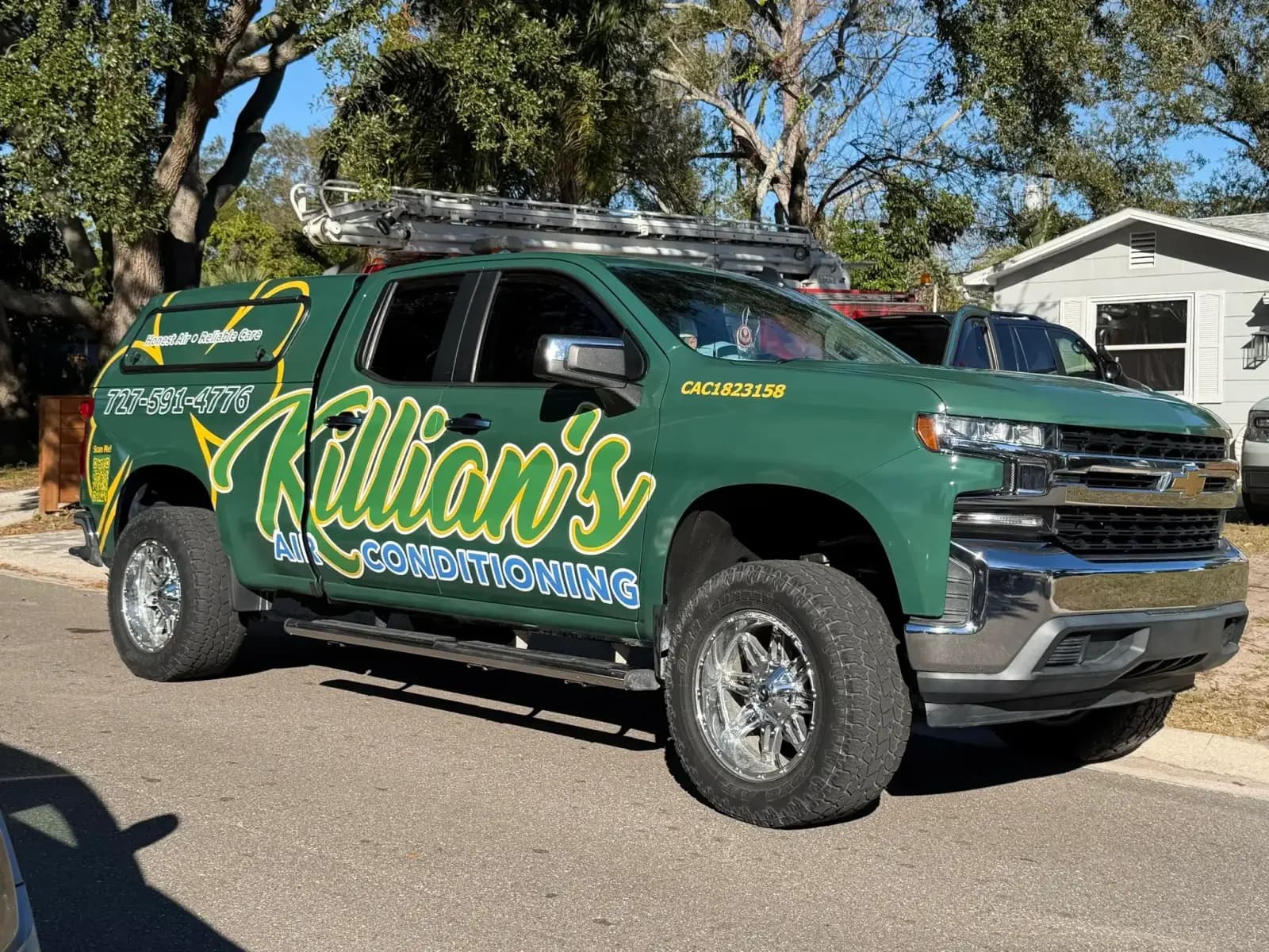 Killian's Air Conditioning service truck