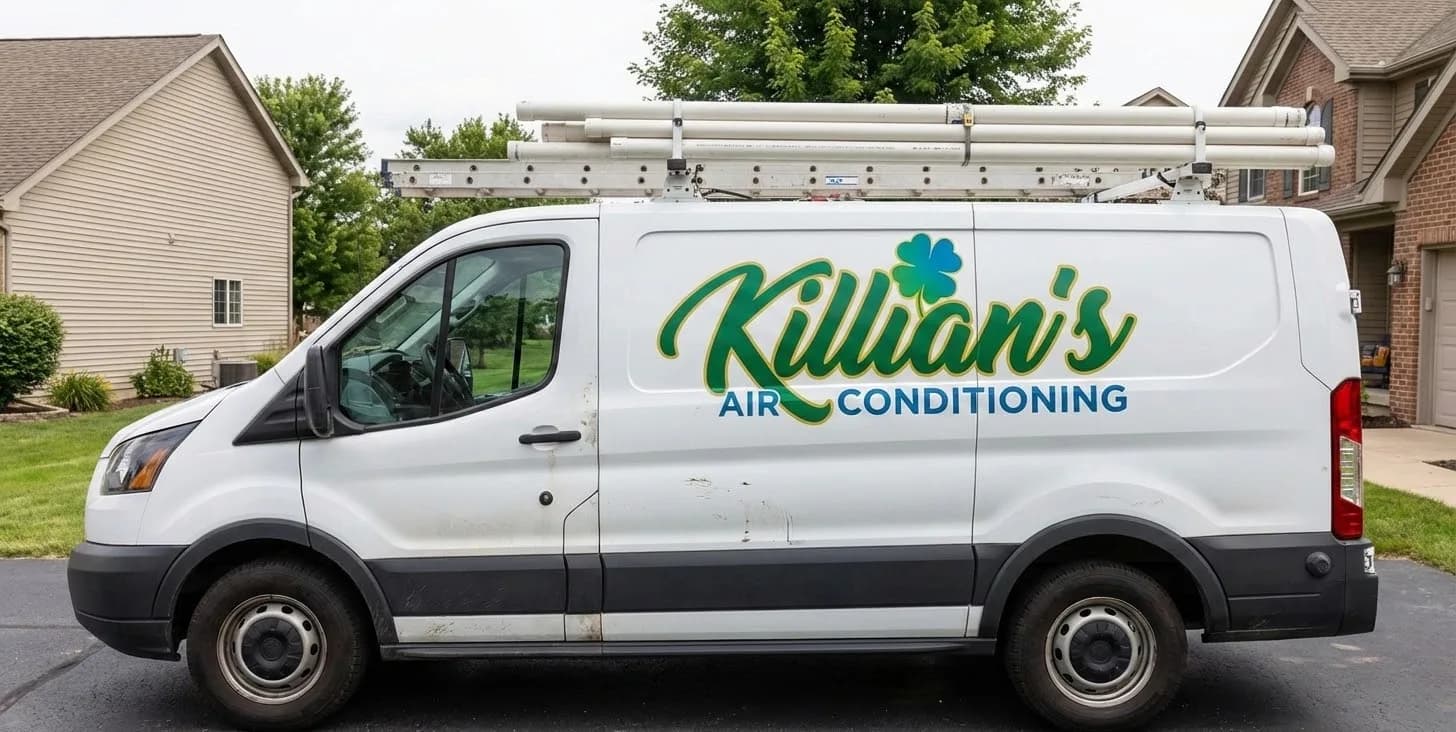 Killian's Air Conditioning service van