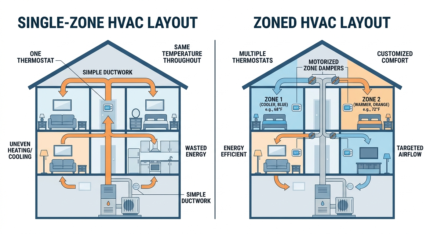 HVAC Zoning System vs. Single-Zone | Killian's Air