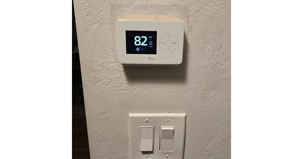 WiFi thermostat installation and AC maintenance in St. Petersburg, Florida.