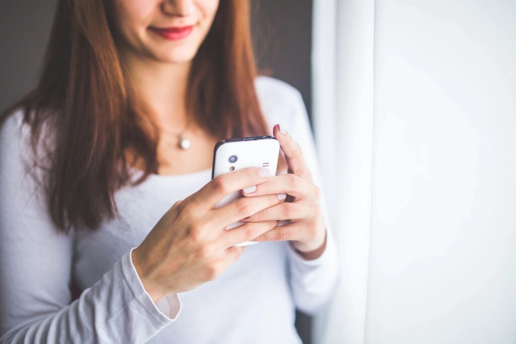 Women with Mobile Phone